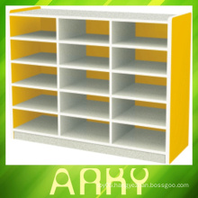 Kindergarten Furniture Multifunctional yellow Storage Cabinet